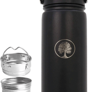 Thermoskanne schwarz 600ml Vakuum