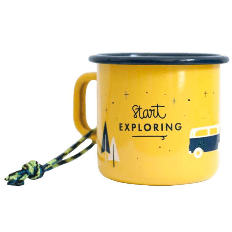 Emaille Becher Start Exploring