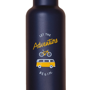 Isolierte Edelstahlflasche blau (750ml)