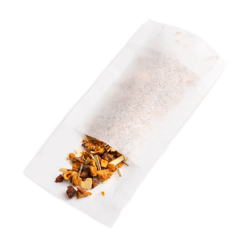 Teefilter mit langer Lasche
